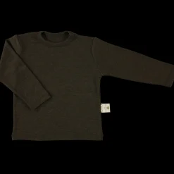 Poudre Organic T-shirts & Débardeurs | T-SHIRT CAPRE MÉRINOS Marron Chiné MarronChiné