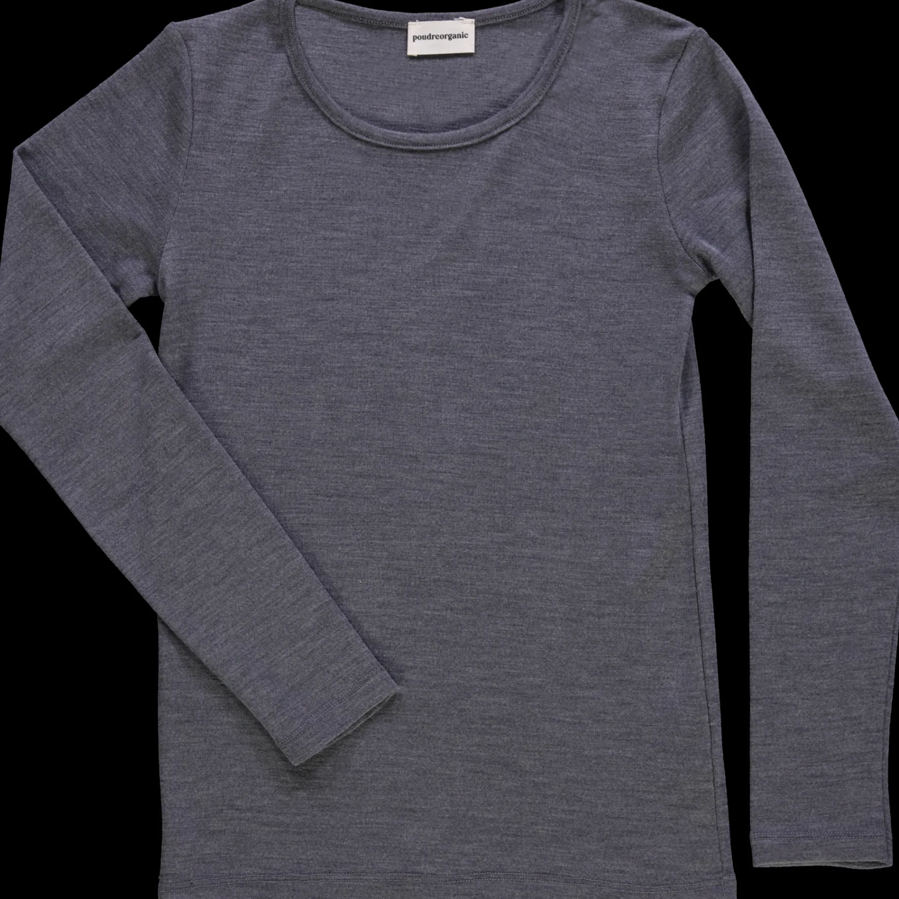Poudre Organic T-shirts | T-SHIRT ÉGLANTINE MÉRINOS Gris Chiné Clair GrisChinéClair