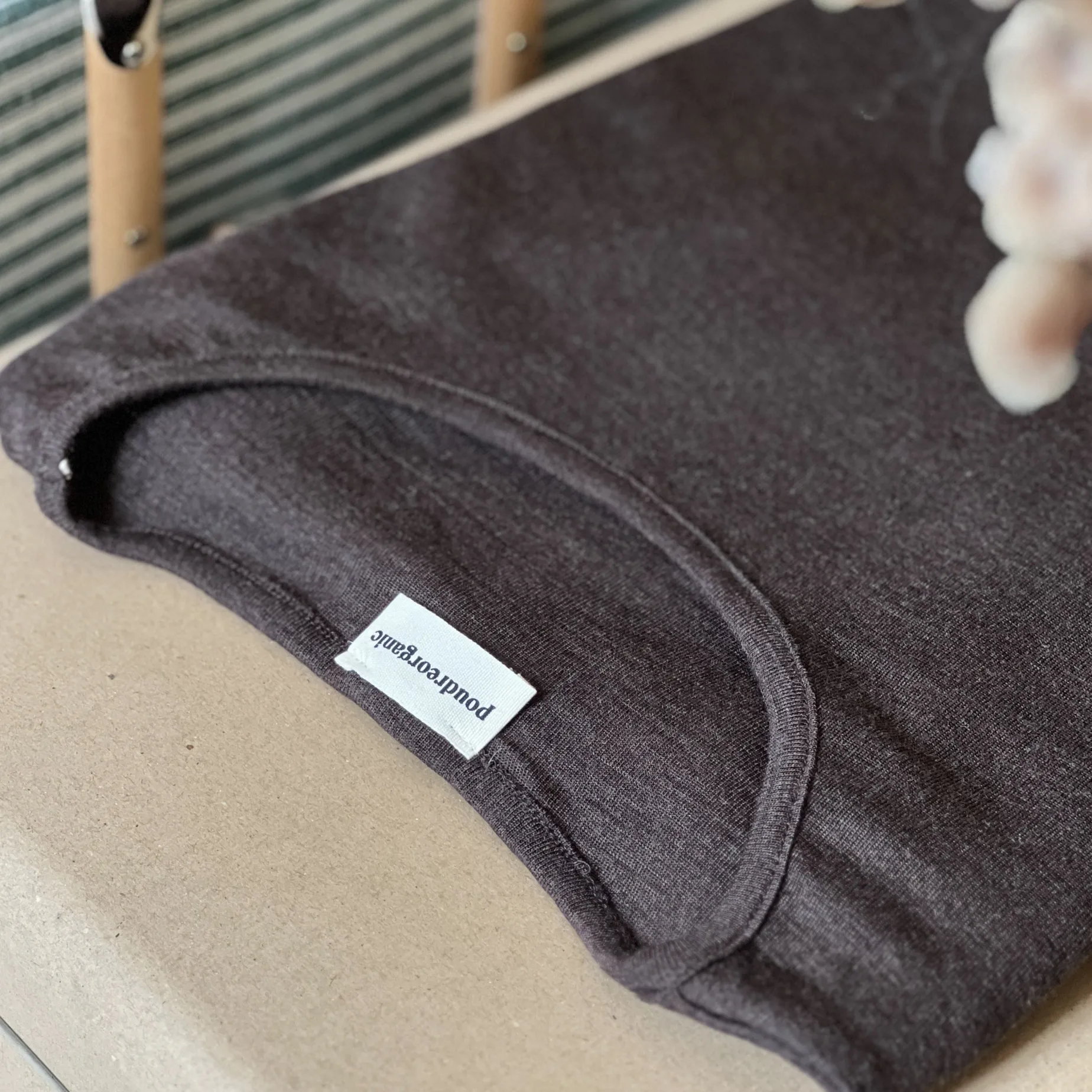 Poudre Organic T-shirts | T-SHIRT ÉGLANTINE MÉRINOS Gris Chiné Clair GrisChinéClair