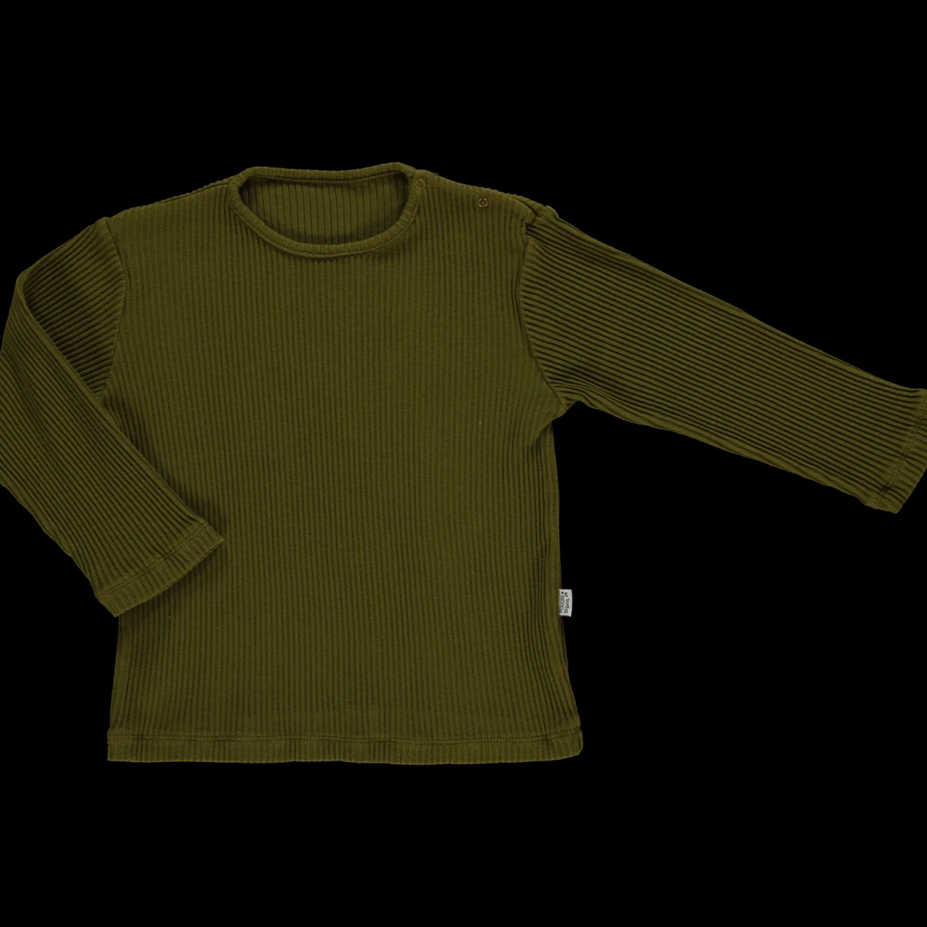 Poudre Organic T-shirts & Débardeurs | T-shirts | T-SHIRT OLIVE CÔTELÉ Fir Green FirGreen