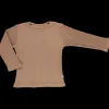 Poudre Organic T-shirts | T-SHIRT OLIVE CÔTELÉ Tan