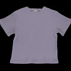 Poudre Organic T-shirts | T-SHIRT ORGEAT CÔTELÉ ADULTE Lavender Aura LavenderAura