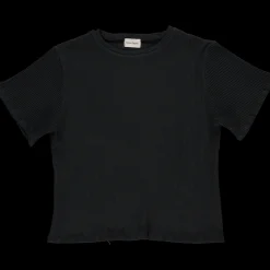 Poudre Organic T-shirts | T-SHIRT ORGEAT CÔTELÉ ADULTE Pirate Black PirateBlack