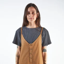 Poudre Organic T-shirts | T-SHIRT ORGEAT CÔTELÉ ADULTE Anthracite