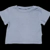 Poudre Organic T-shirts & Débardeurs | T-SHIRT ORGEAT ÉPONGE Blue Fog BlueFog