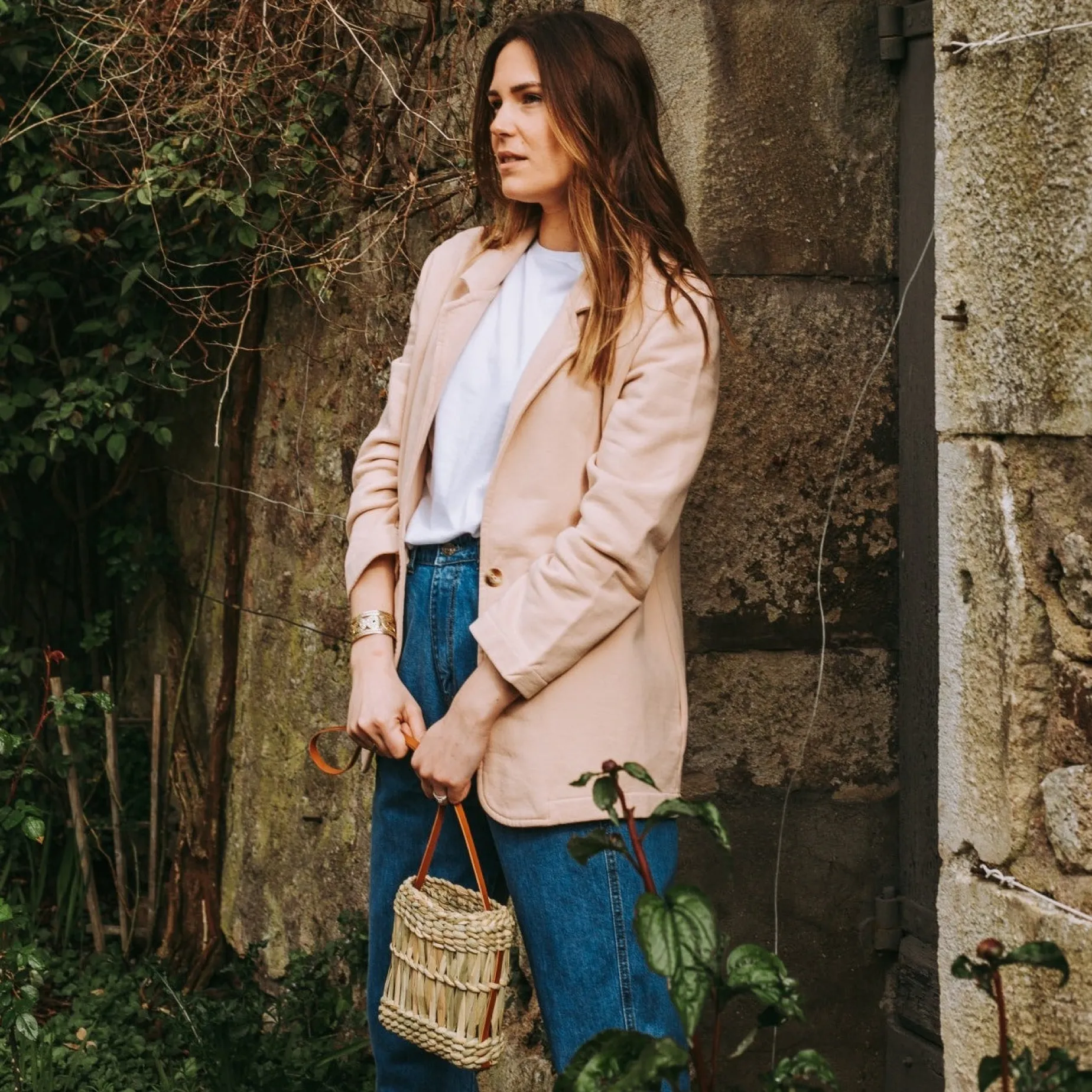 Poudre Organic Vestes | VESTE BLAZER MOLLETON Toasted Almond ToastedAlmond