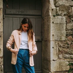 Poudre Organic Vestes | VESTE BLAZER MOLLETON Toasted Almond ToastedAlmond