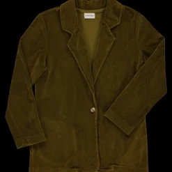 Poudre Organic Vestes | VESTE BLAZER VELOURS Fir Green FirGreen