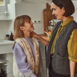 Poudre Organic Vestes | Duos Kids/adultes | VESTE Calypso Point de croix Pointdecroix