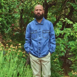 Poudre Organic Vestes | VESTE CHICORÉE Denim Blue Denim-Blue