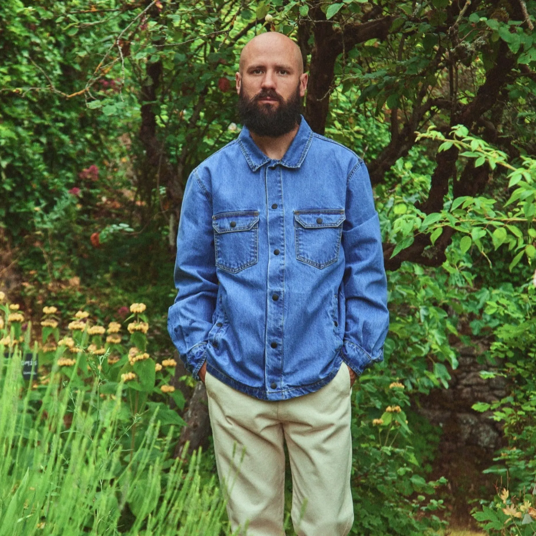Poudre Organic Vestes | VESTE CHICORÉE Denim Blue Denim-Blue