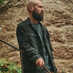 Poudre Organic Vestes | VESTE CHICORÉE Denim Noir Denim-Noir