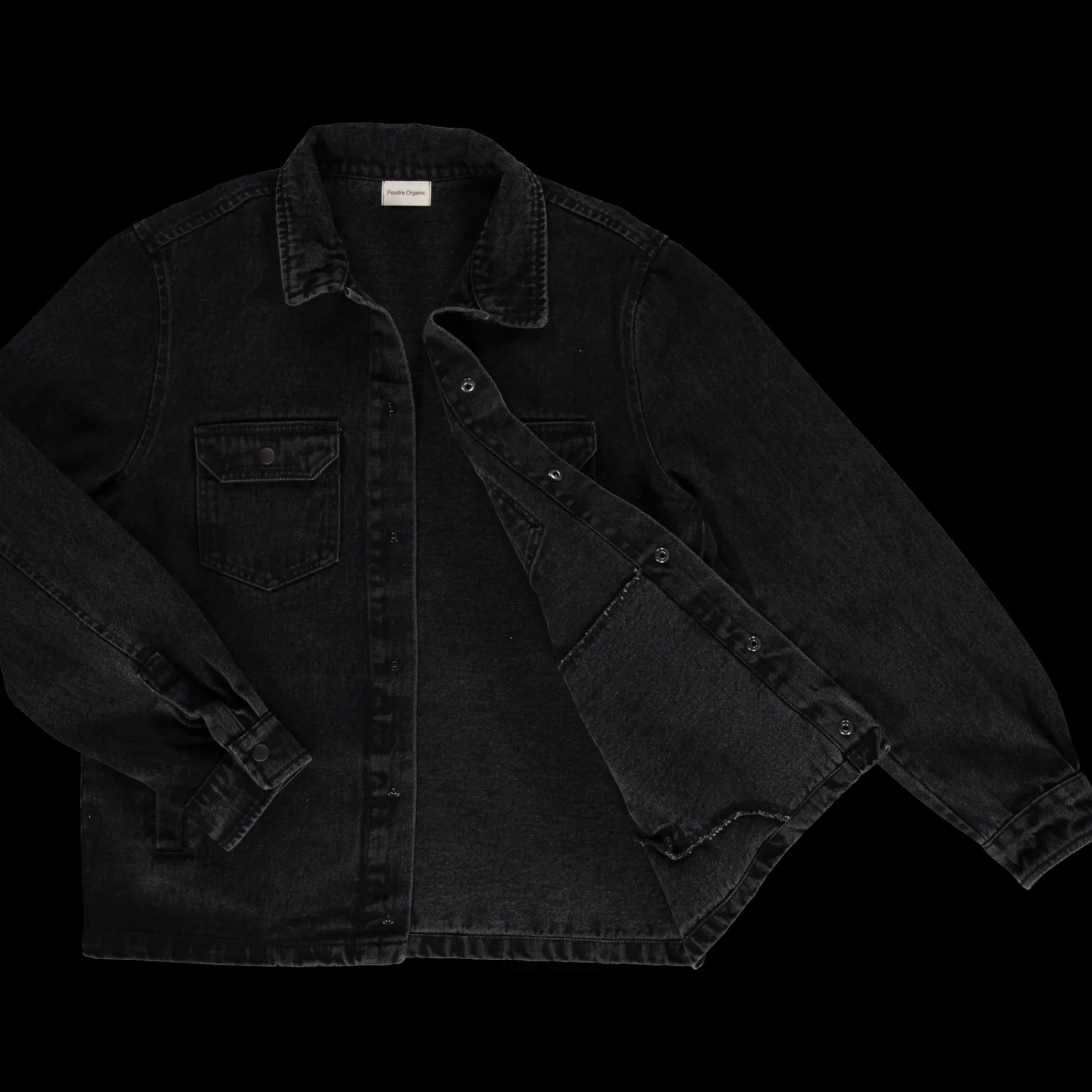Poudre Organic Vestes | VESTE CHICORÉE Denim Noir Denim-Noir