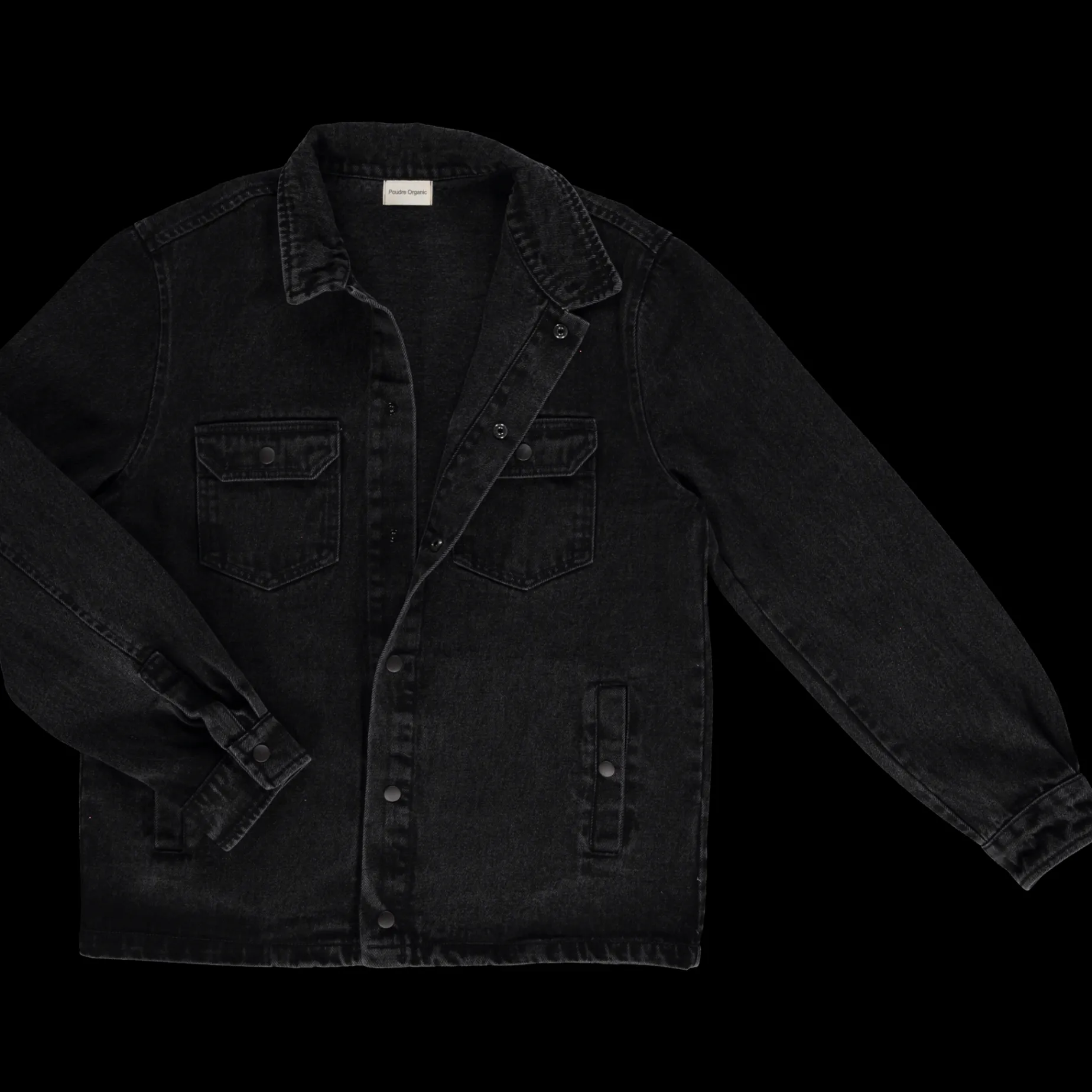 Poudre Organic Vestes | VESTE CHICORÉE Denim Noir Denim-Noir