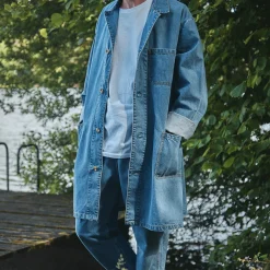 Poudre Organic Vestes | Vestes | VESTE COMPRIDA Denim Blue Denim-Blue