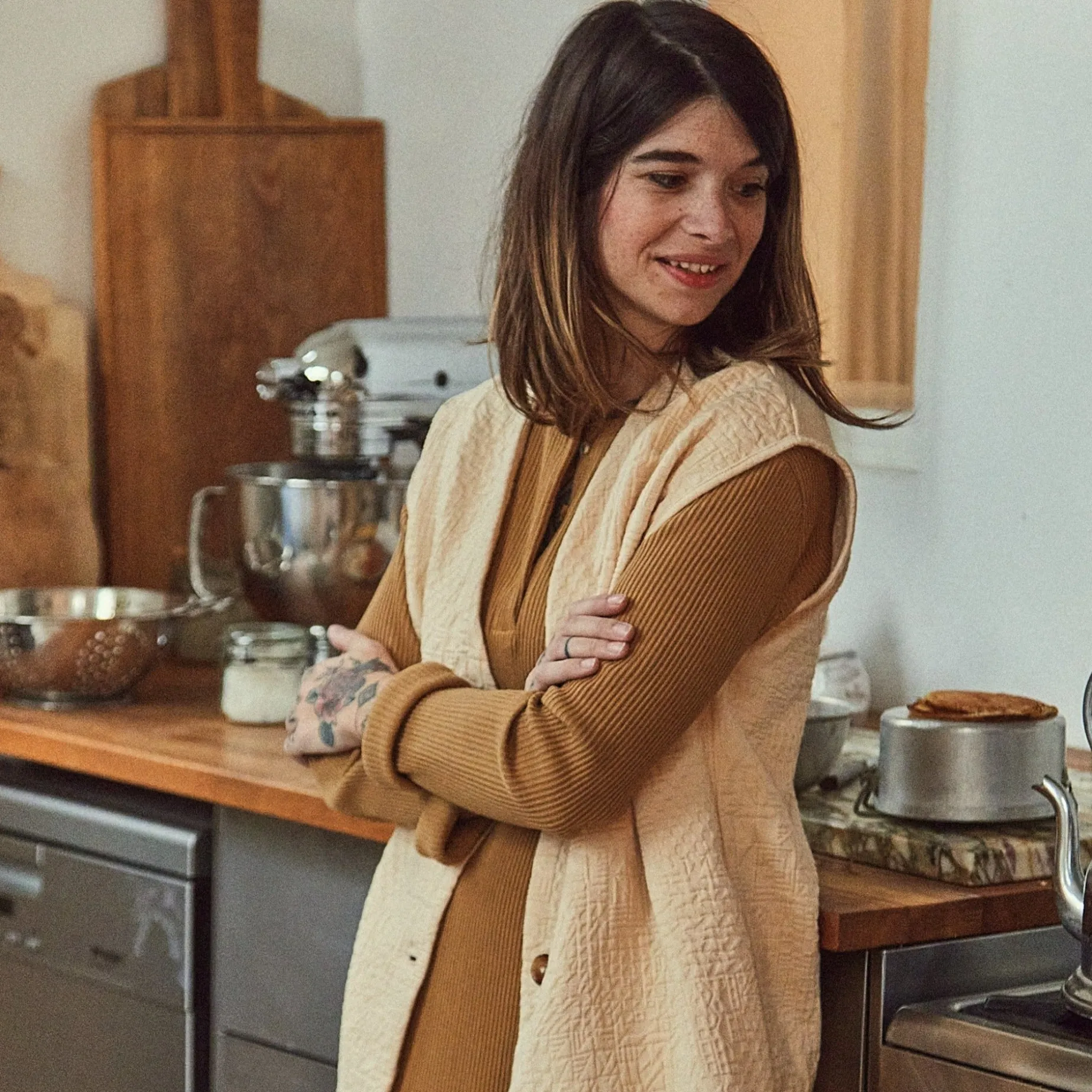 Poudre Organic Vestes | VESTE GINKGO AZTEQUE Biscotti