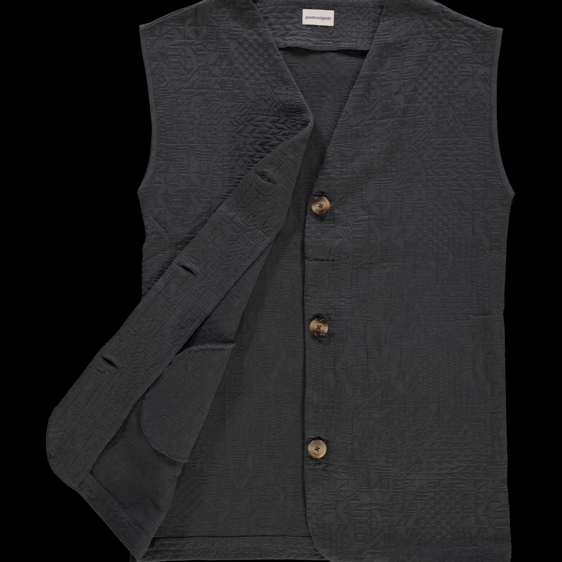 Poudre Organic Vestes | VESTE GINKGO AZTEQUE Pirate Black PirateBlack