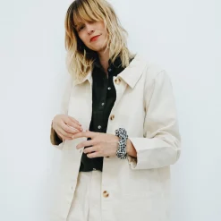 Poudre Organic Vestes | VESTE GLYCINE Denim Écru Denim-Ecru
