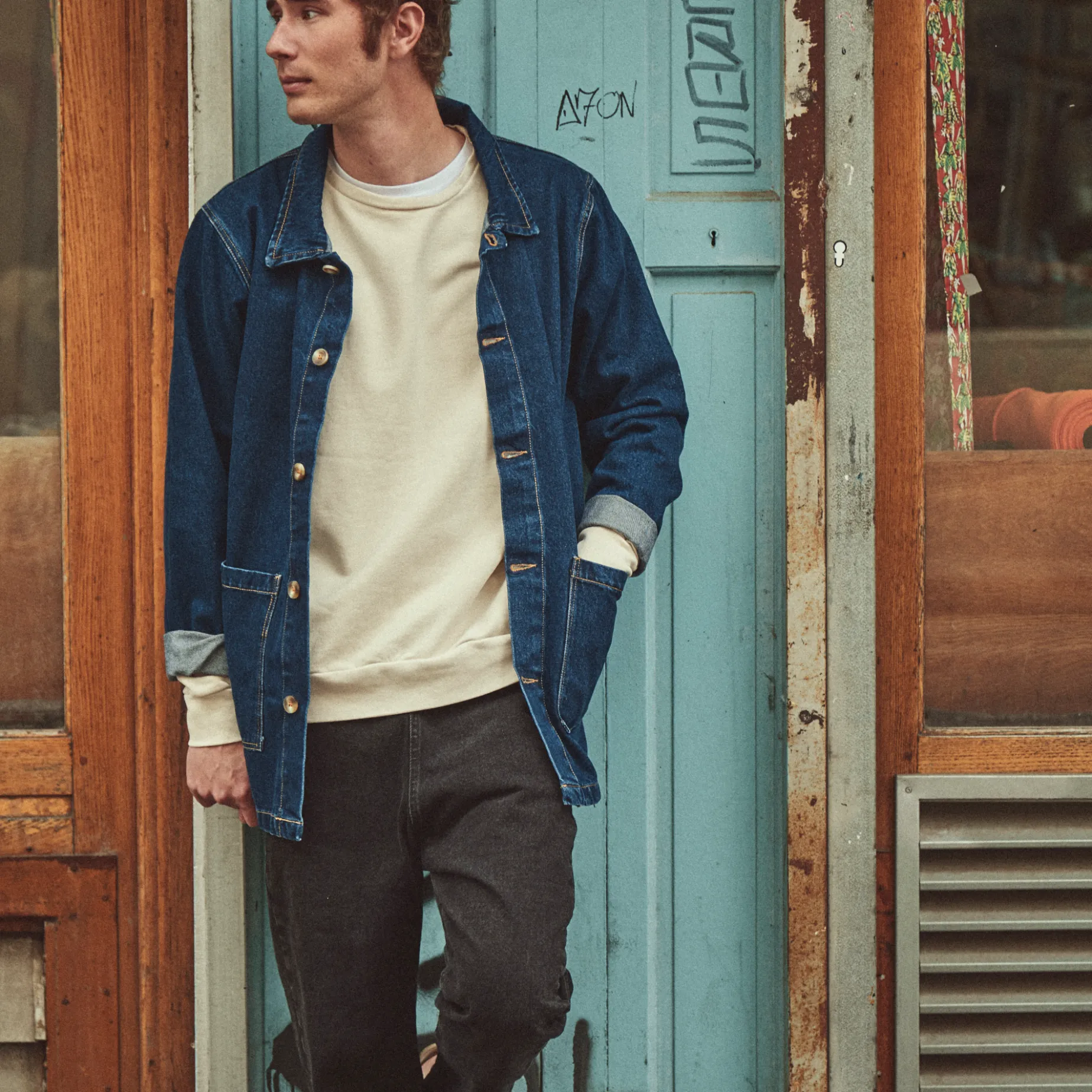 Poudre Organic Vestes | Vestes | VESTE JAQUETA Denim Dark Blue Denim-Dark-Blue