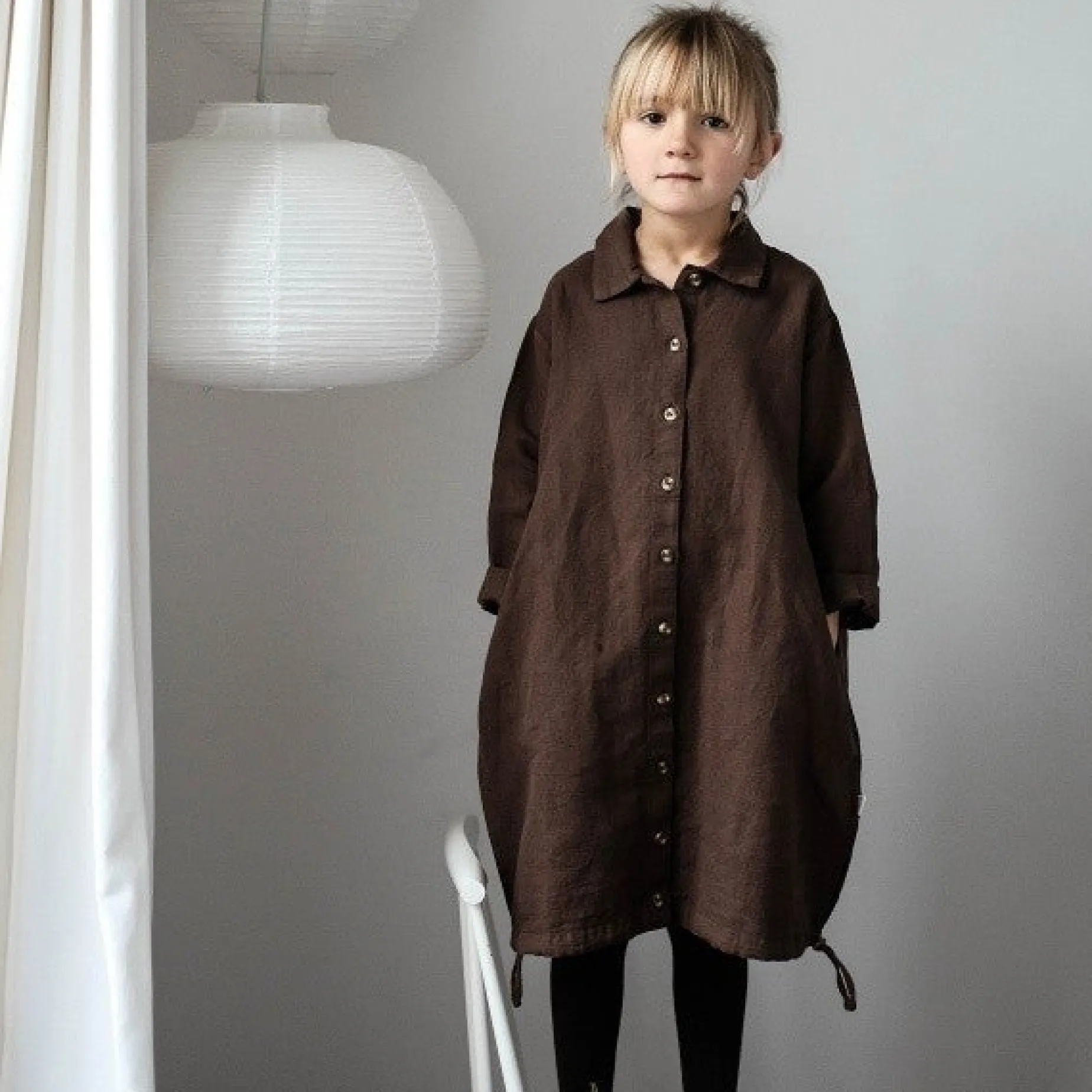 Poudre Organic Vestes | VESTE LONGUE ANANAS LIN Carafe