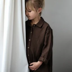 Poudre Organic Vestes | VESTE LONGUE ANANAS LIN Carafe