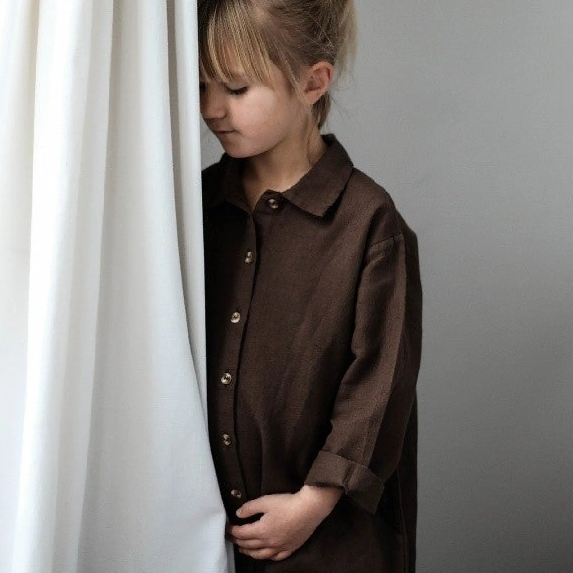 Poudre Organic Vestes | VESTE LONGUE ANANAS LIN Carafe