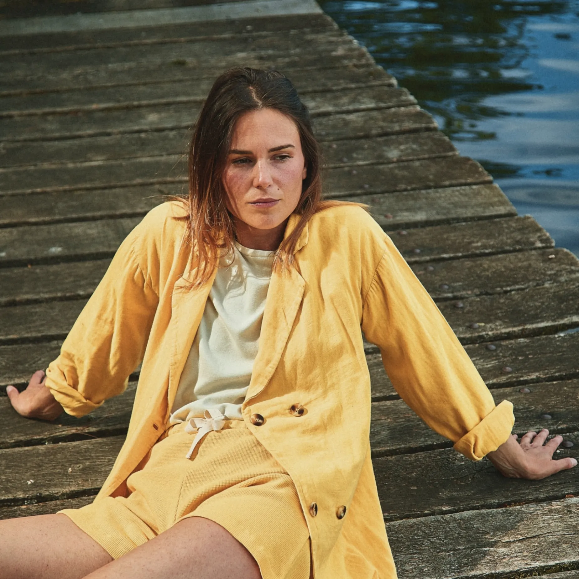 Poudre Organic Vestes | Blouses & Chemises | VESTE MARGUERITE GAZE Mimosa