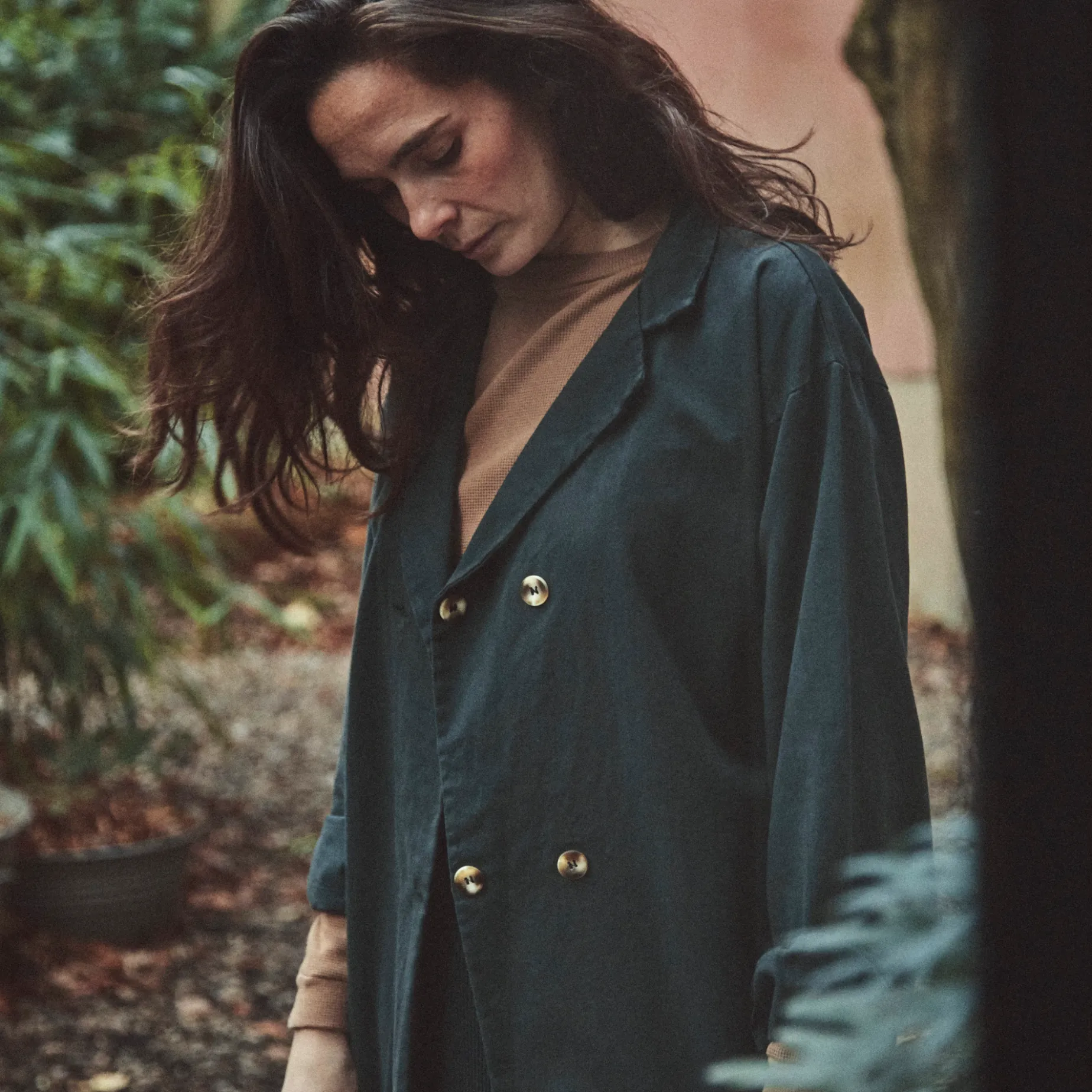 Poudre Organic Homewear | Vestes | VESTE MARGUERITE TOILE ÉPAISSE Pirate Black PirateBlack