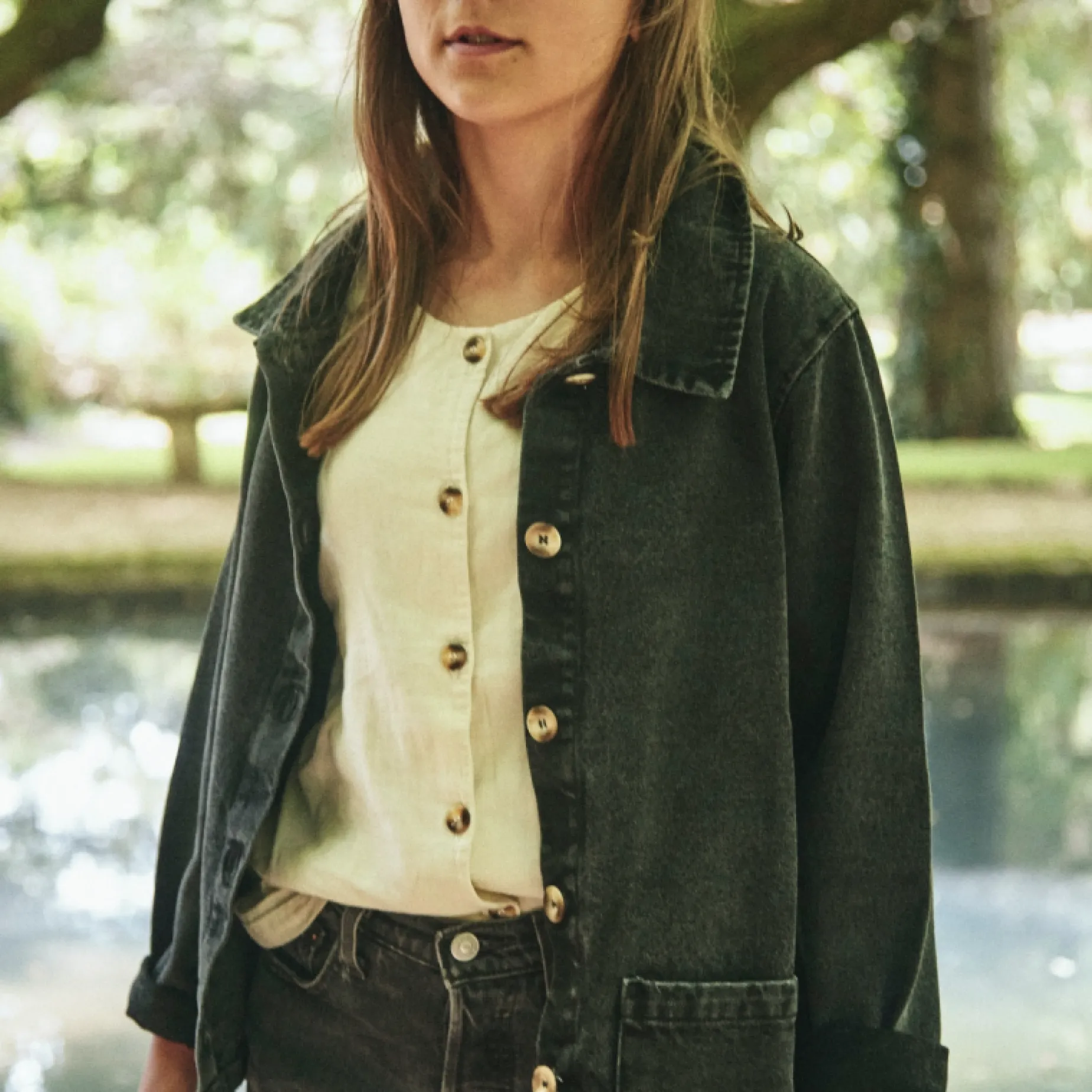 Poudre Organic Vestes | VESTE MÛRE Denim Noir Denim-Noir