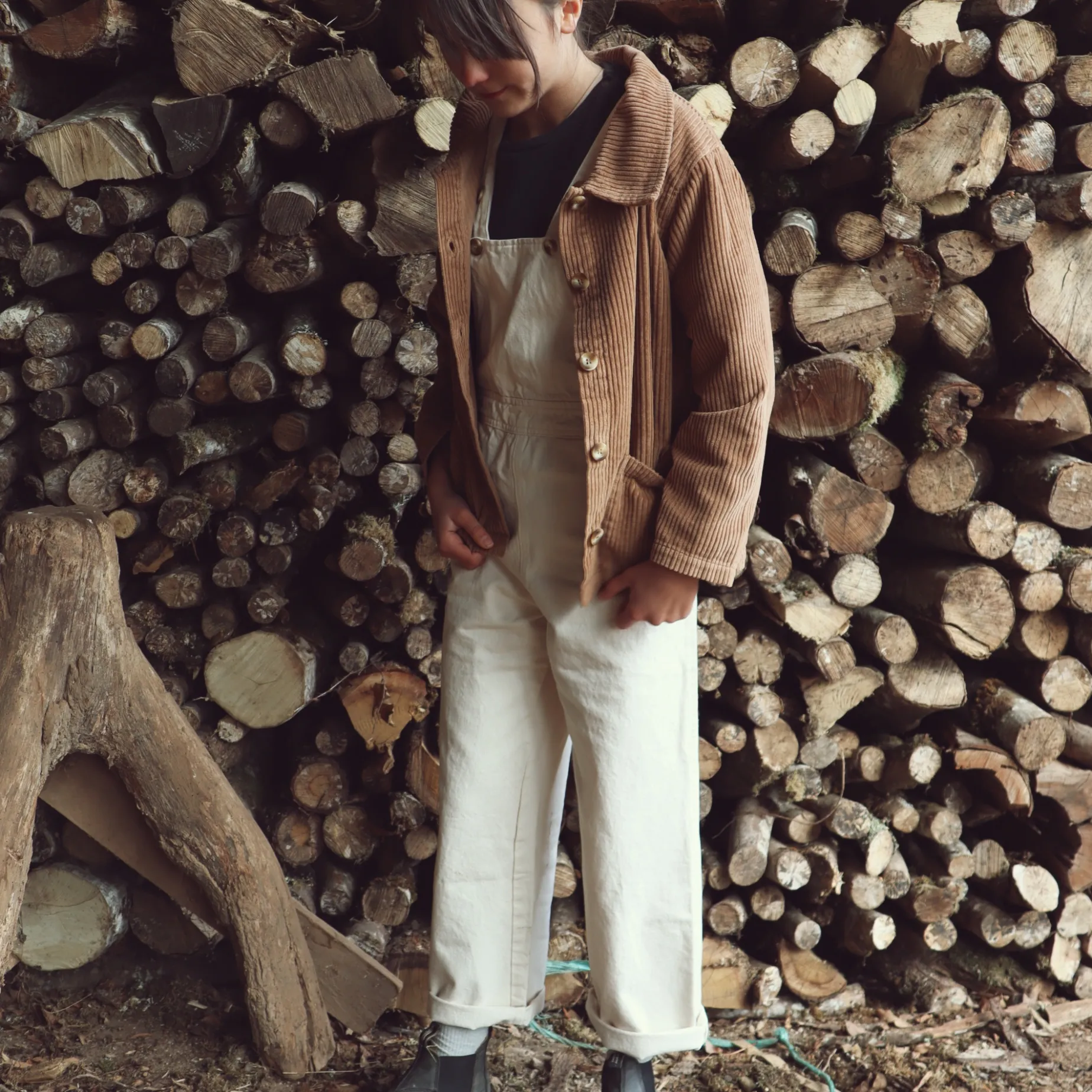 Poudre Organic Vestes | VESTE MÛRE VELOURS CÔTELÉ Nuthatch